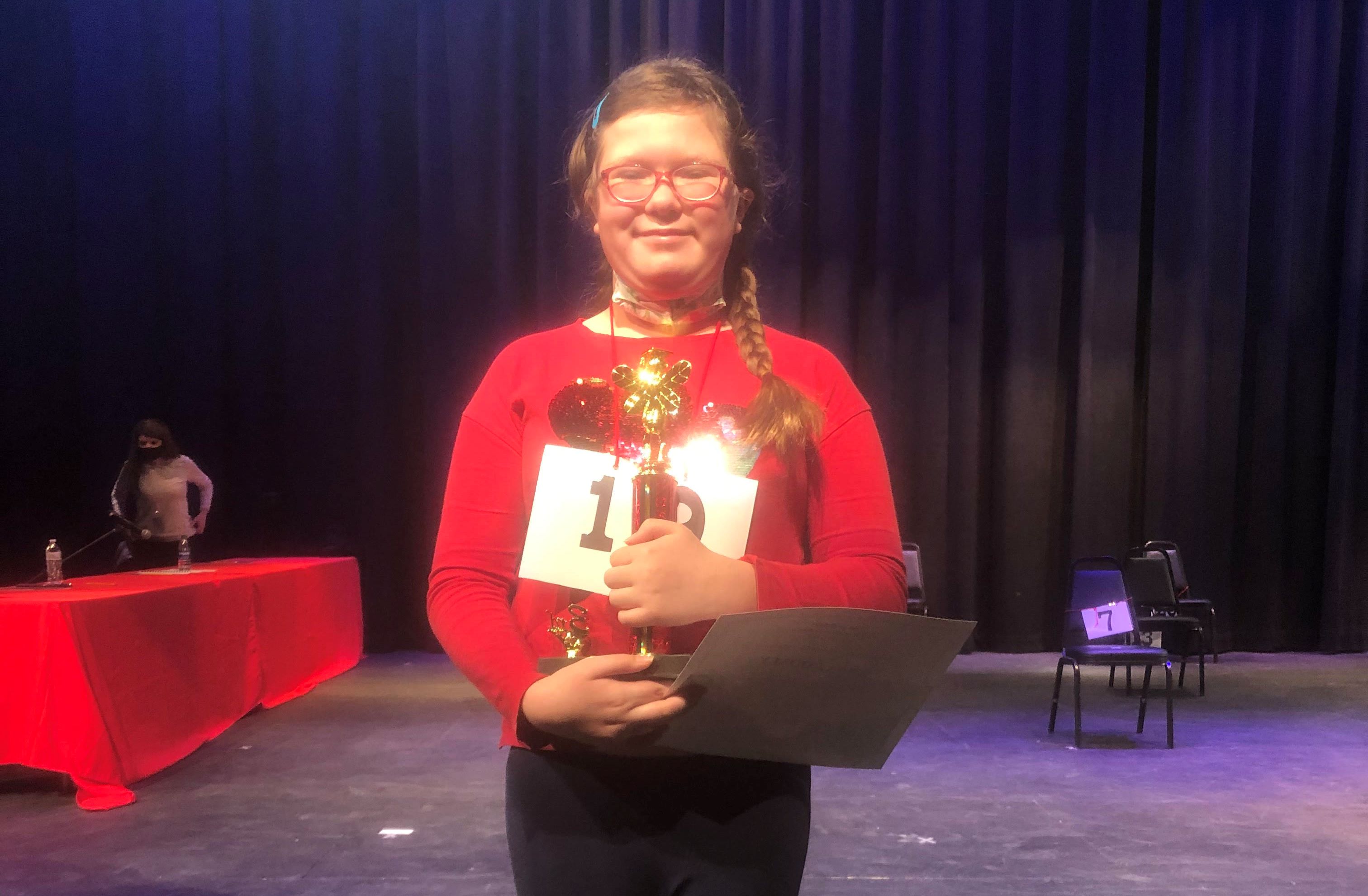 3rd Place Spelling Bee Winner Anna Cooney